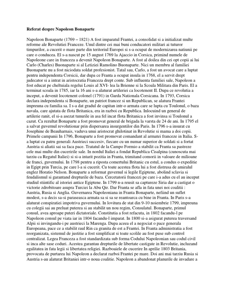 Реферат: Napoleon Essay Research Paper NapoleonThere are never