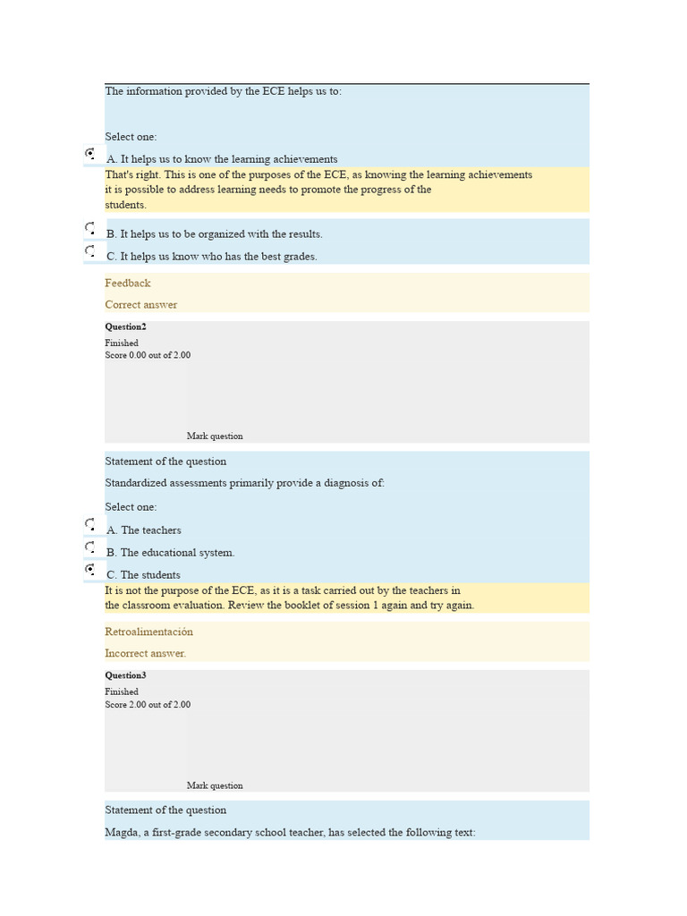 Entry Evaluation IN READING COMPREHENSION COURSE | PDF | Metaphor ...