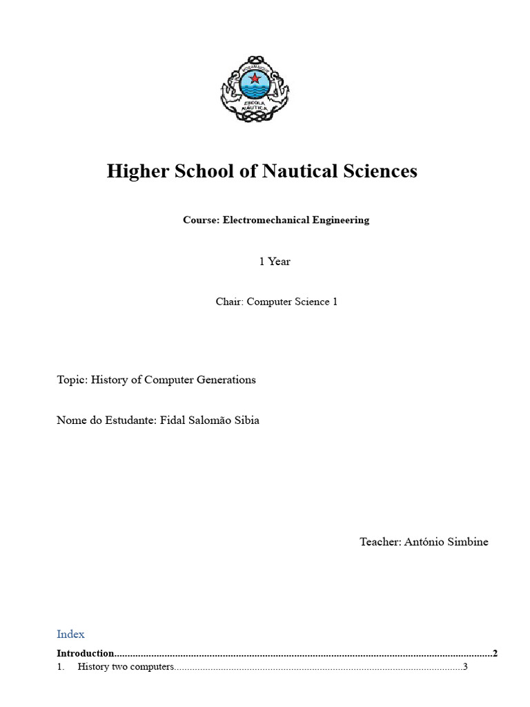 History of Computer Generations | PDF | Classes Of Computers | Computer ...