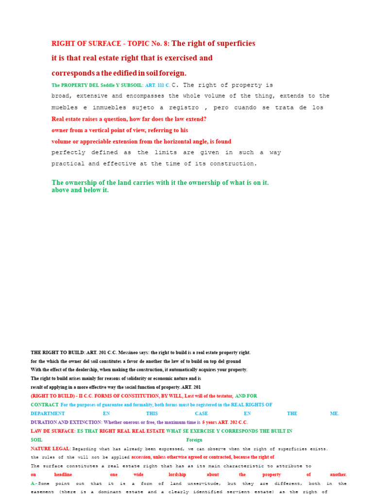 Understanding the Right of Superficies | PDF | Property | Real Property