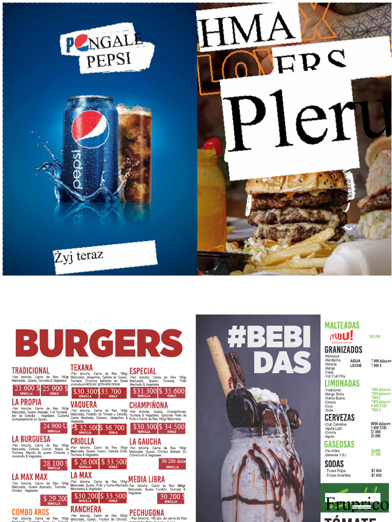 Menu Max Burger | PDF