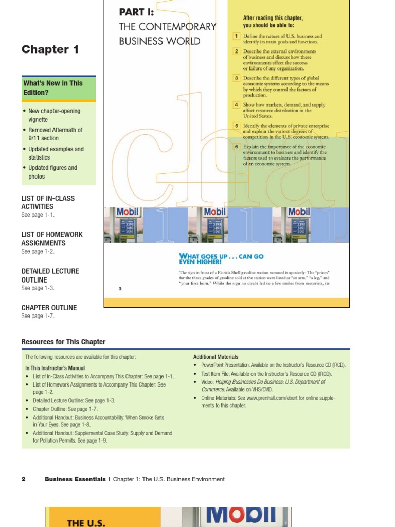Understanding the U.S. Business Environment | PDF | Monopoly | Economic ...
