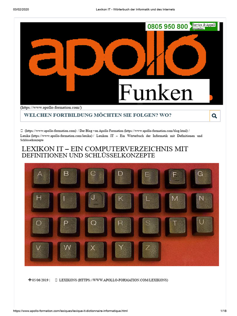 IT-Lexikon - Wörterbuch Der Informatik Und Des Internets | PDF