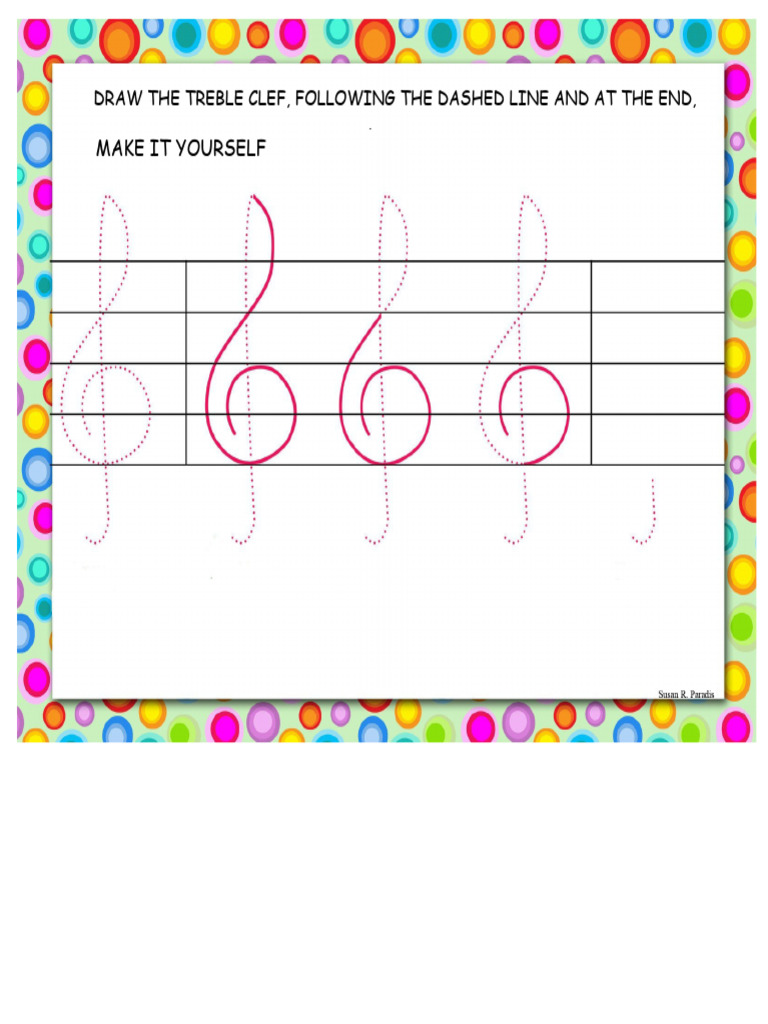 Drawing Treble Clef | PDF