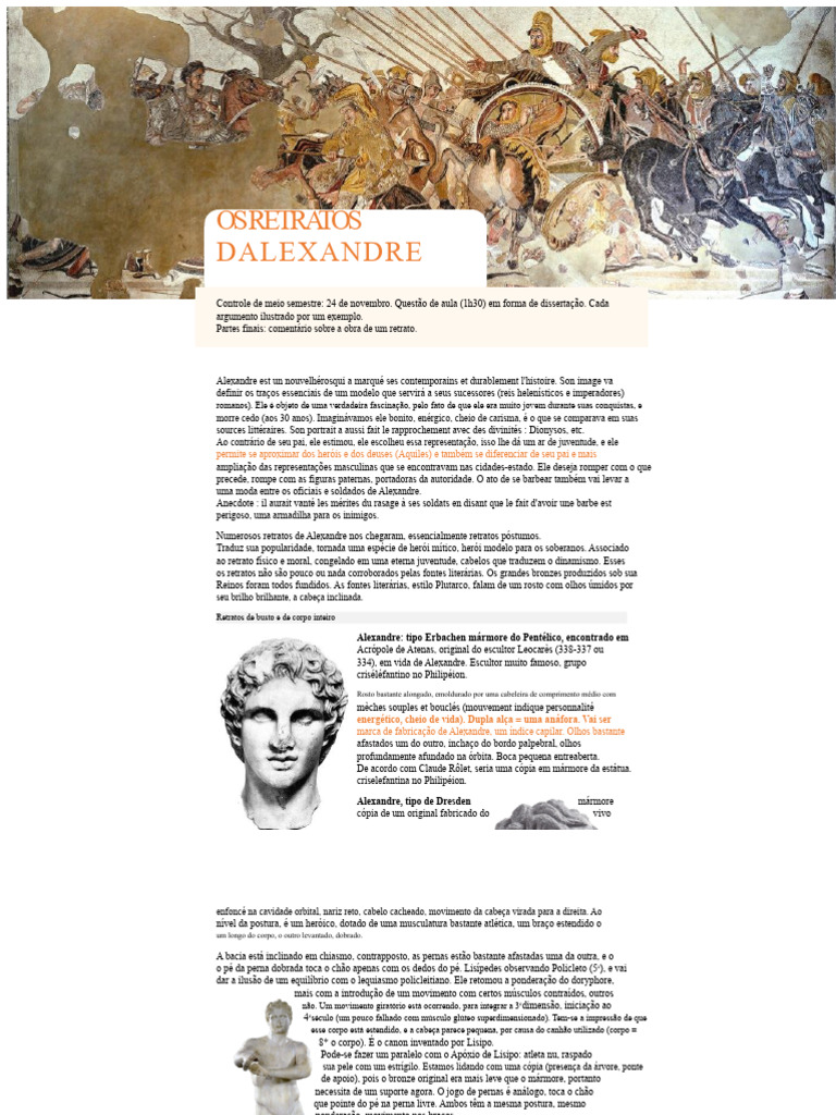 4 Os retratos de Alexandre, o Grande | PDF | Alexandre, o Grande | Estátua