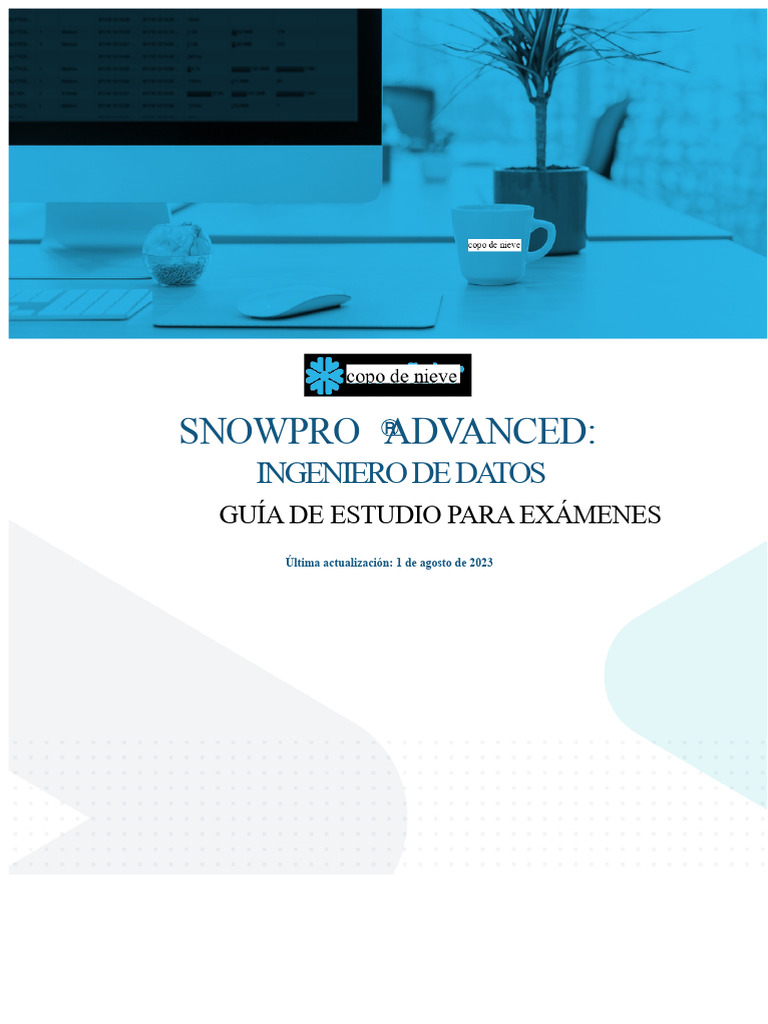 Guía de Estudio SnowPro Avanzado Data Engineer | PDF | Bases de datos | SQL