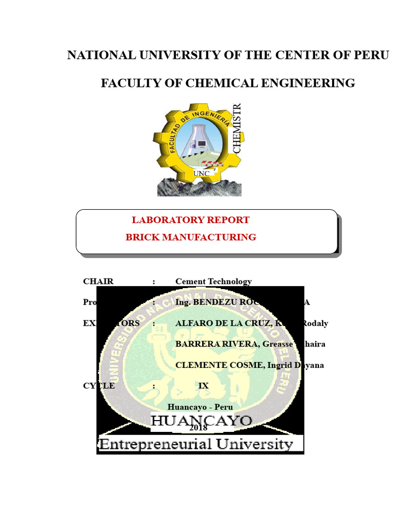Brick Manufacturing Process Report | PDF | Brick | Extrusion