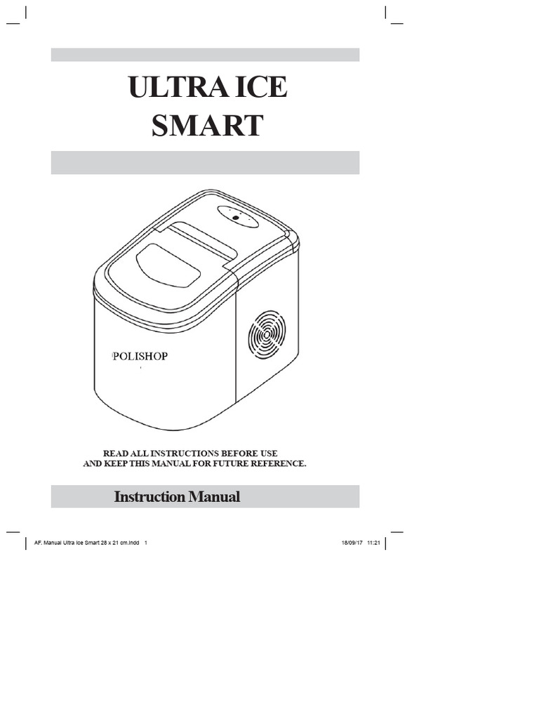 Ultra Ice Smart Instruction Manual | PDF | Water | Ice