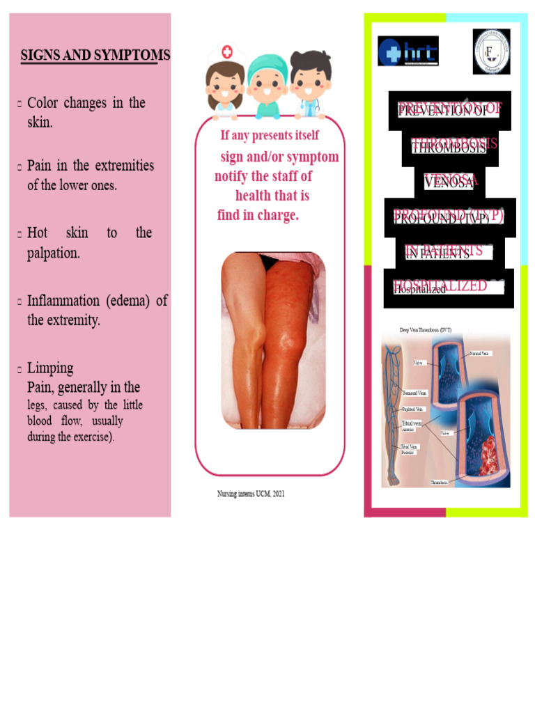 Signs and Prevention of Deep Vein Thrombosis | PDF | Thrombosis | Vein