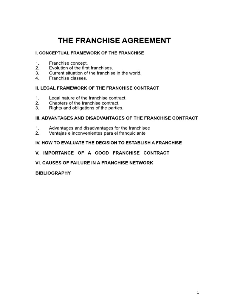 Comprehensive Guide to Franchise Agreements | PDF | Franchising | Business