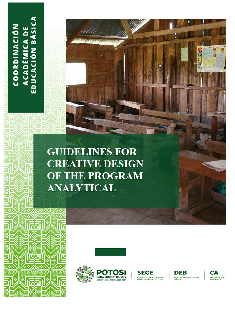 Creative Design Guidelines for Analytical Program | PDF | Curriculum ...
