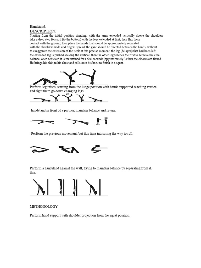 Handstand | PDF | Anatomical Terms Of Motion