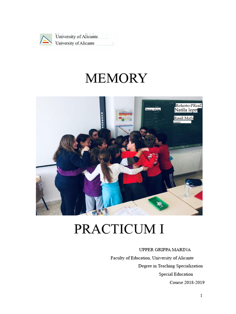 MEMORY OF THE PRIMARY EDUCATION EDUCATIONAL CENTER | PDF | Teachers ...