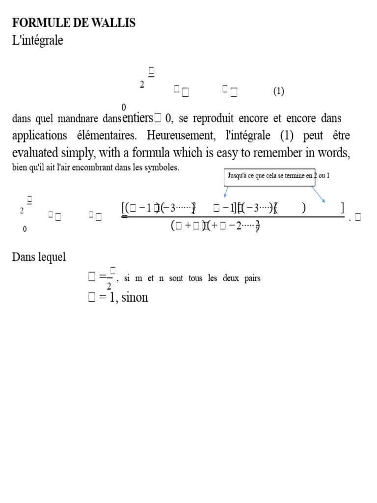 Évaluation de la formule de Wallis | PDF | Théorie (échecs) | Échecs