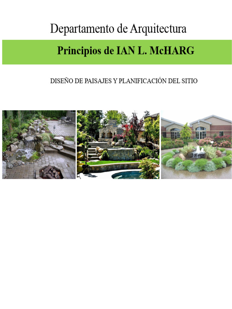 Diseño Ecológico según Ian McHarg | PDF | Ecología | Entorno natural