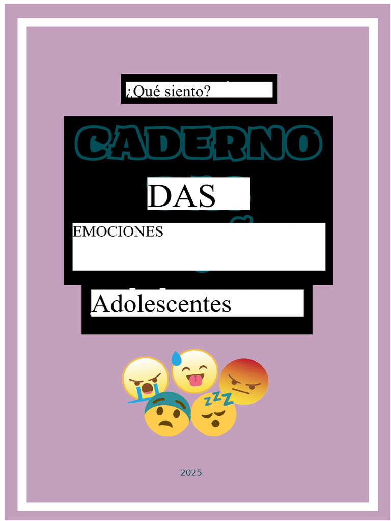 Cuaderno de Emociones para Adolescentes | PDF | Las emociones | Pensamiento