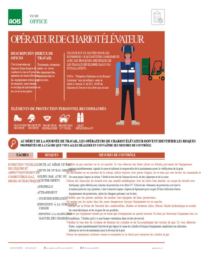Guide de Sécurité pour Opérateurs de Chariot Élévateur | PDF | Chariot ...