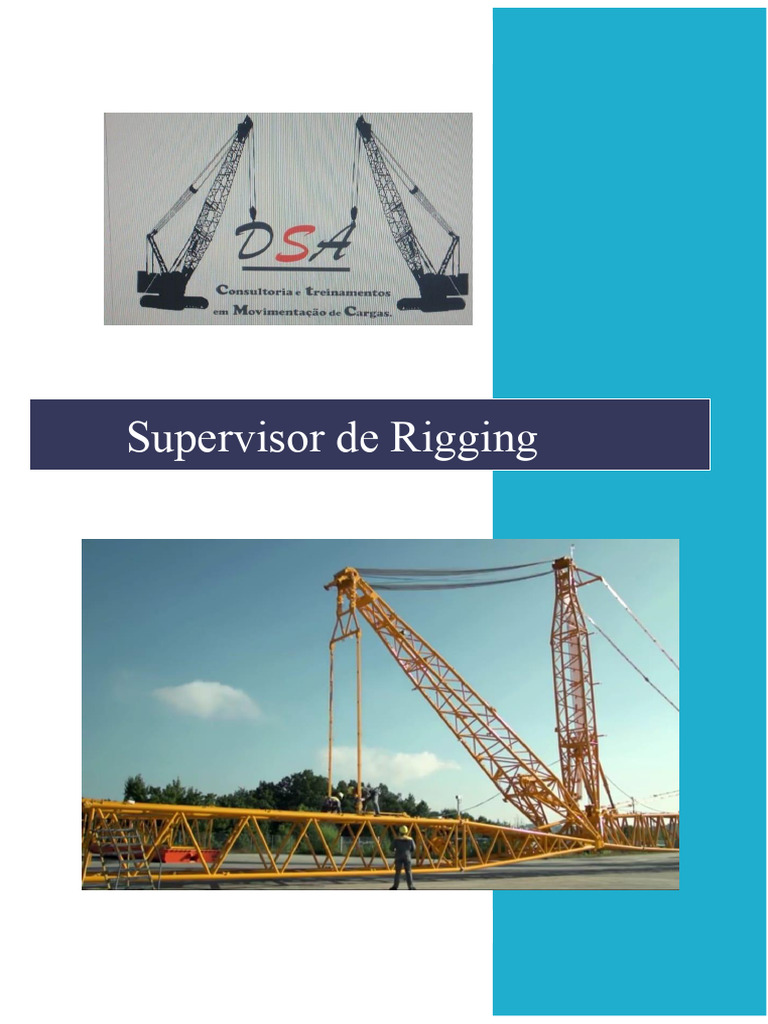 Curso de Supervisor de Rigging APOSTILA | PDF | Tonelada | Grúa (máquina)