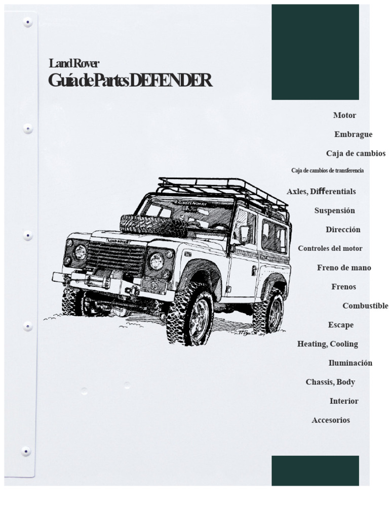 Piezas populares de Land Rover | PDF | Inyección de combustible | Máquinas