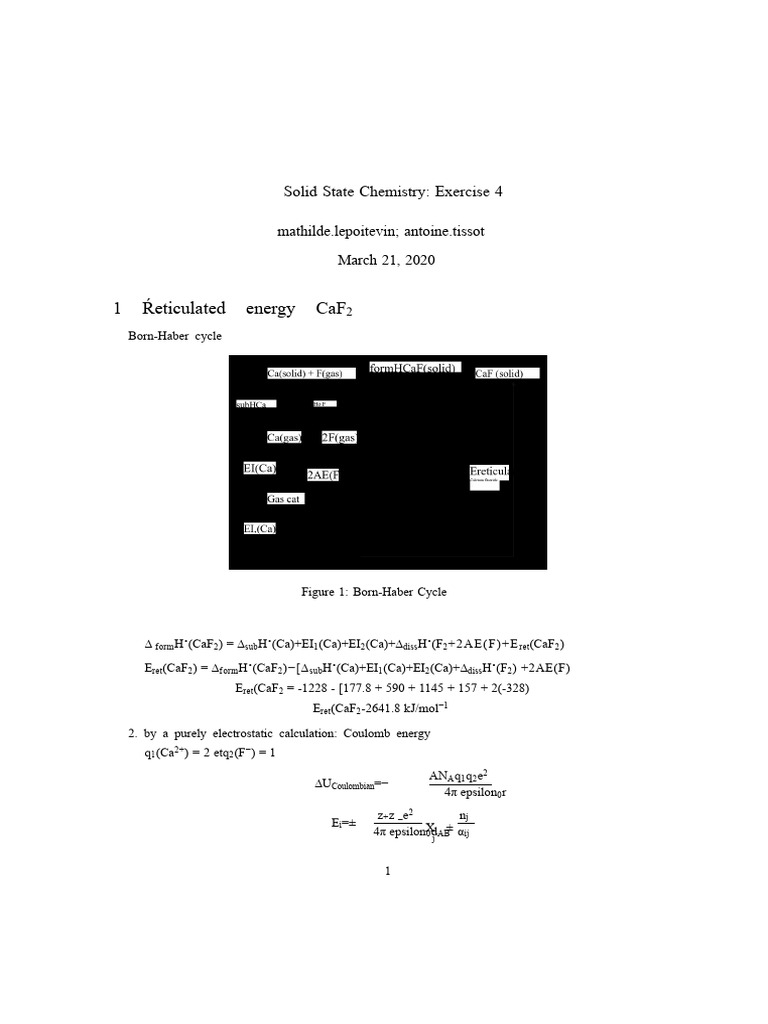 Solid State Chemistry | PDF | Ionic Bonding | Physical Chemistry