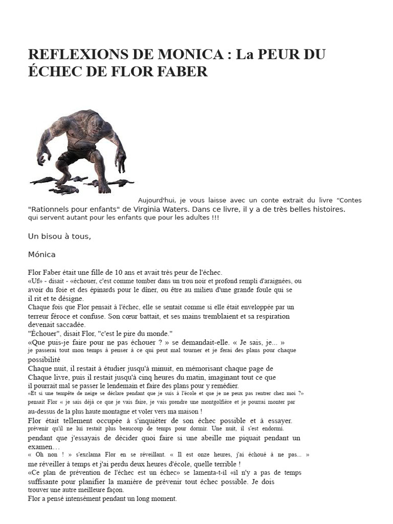 Surmonter la peur de l'échec | PDF