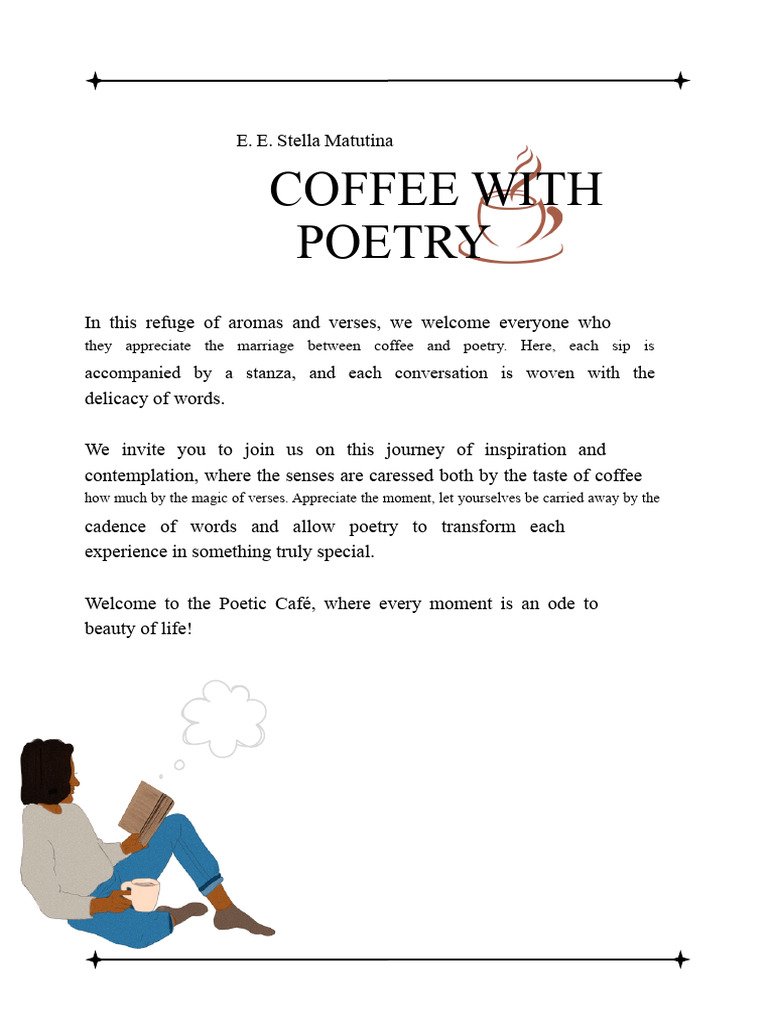 Coffee with Poetry Script | PDF | Poetry