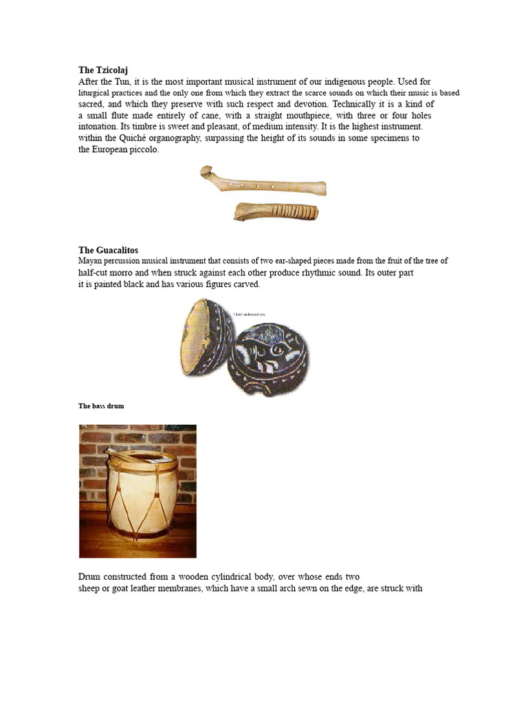 Traditional Indigenous Musical Instruments | PDF | Musical Instruments ...
