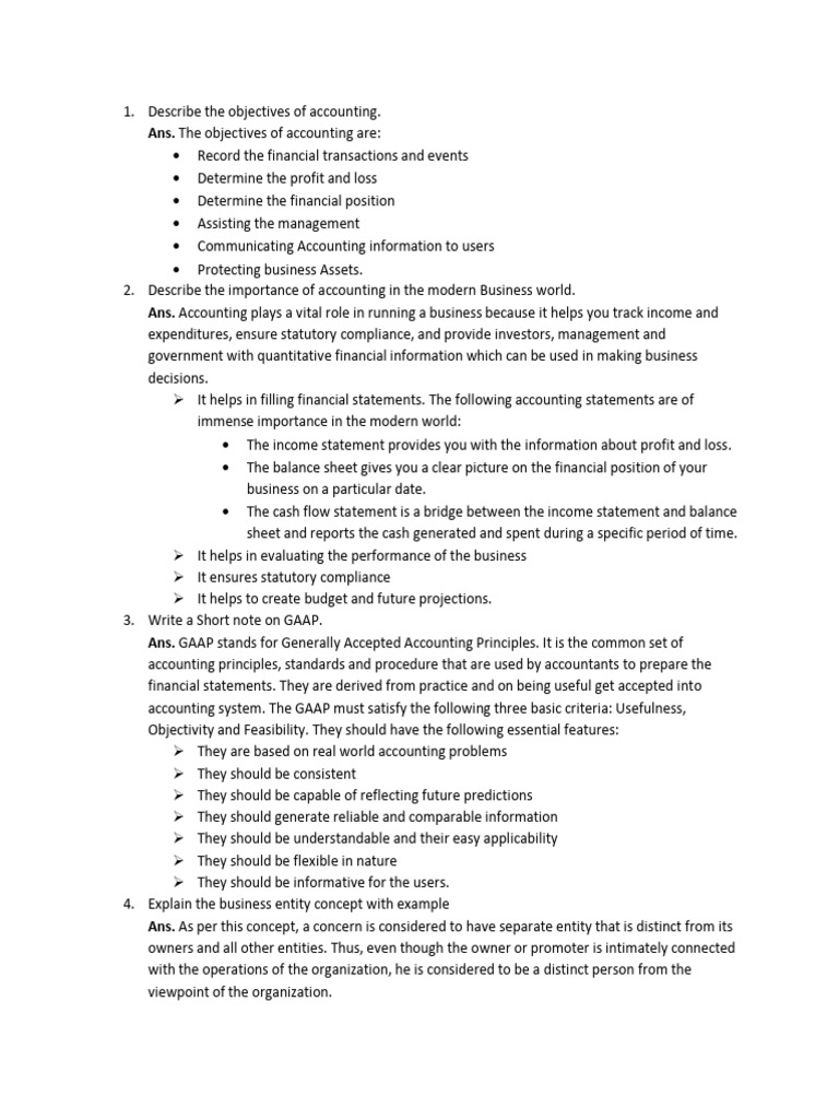 Key Accounting Concepts and Principles | PDF | Debits And Credits ...