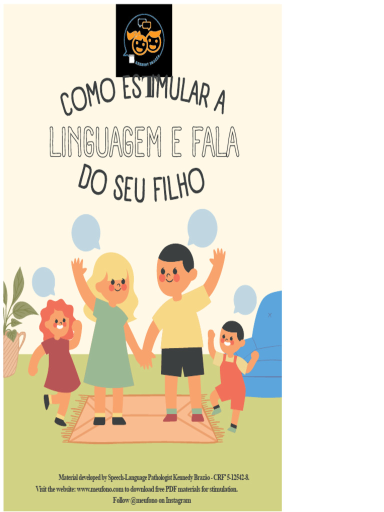 How To Stimulate Your Child's Language and Speech - @meufono | PDF ...