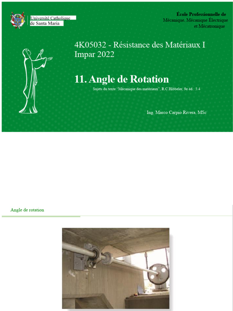 Angle de Rotation en Mécanique des Matériaux | PDF | Résistance des ...