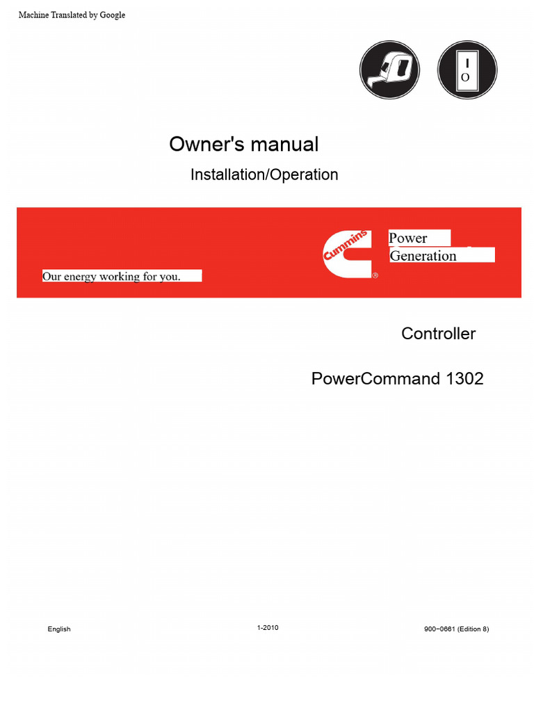 PowerCommand 1302 Controller Manual | PDF | Menu (Computing) | Menu