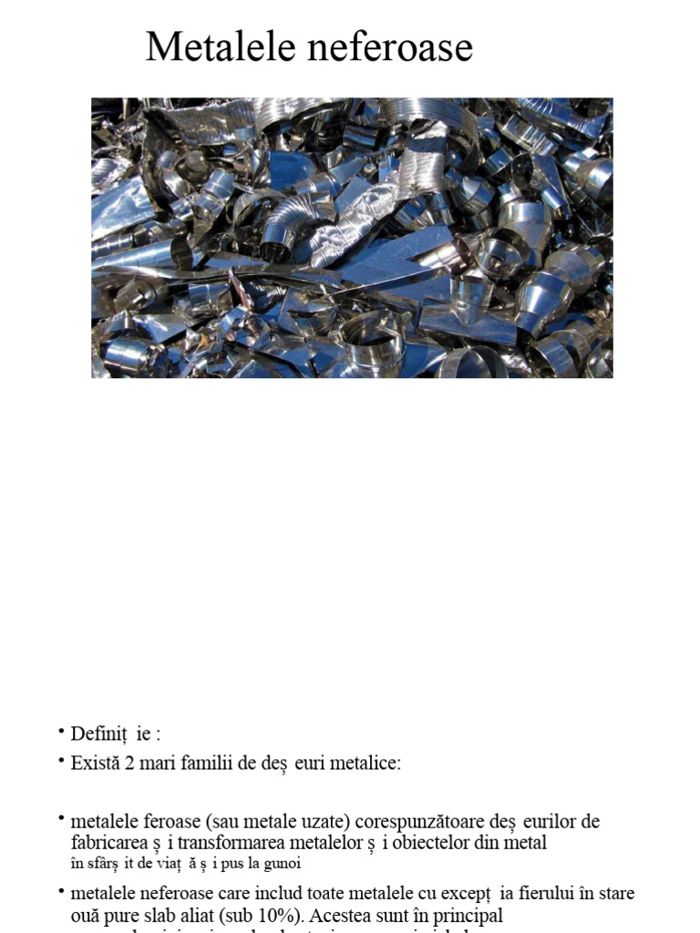 Metalele Neferoase | PDF
