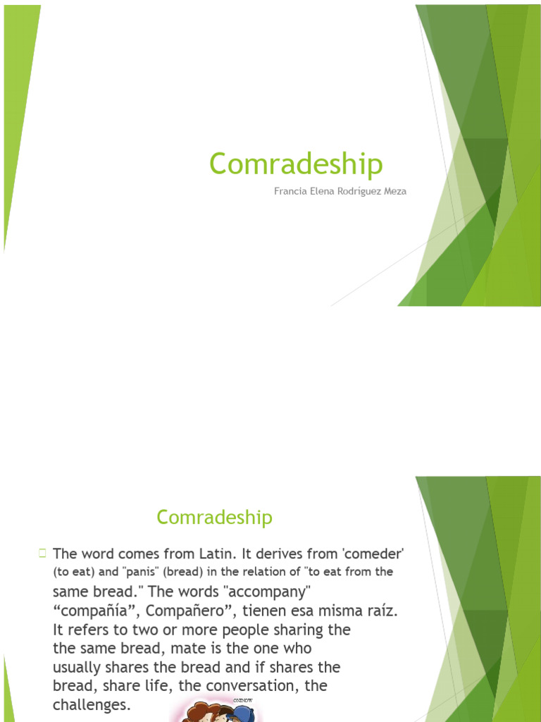 Understanding Comradeship and Its Values | PDF