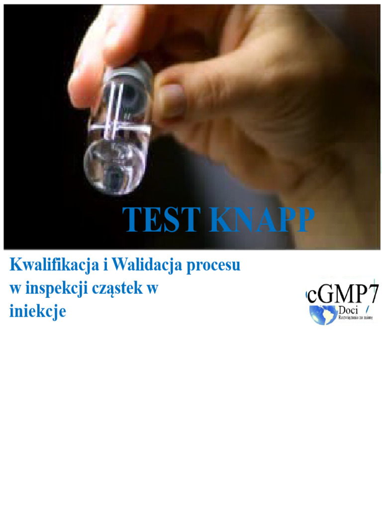 Knapp Test v01 Apaquinfa 102017 | PDF