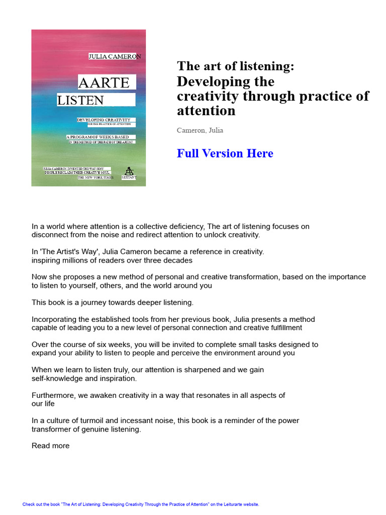 The art of listening | PDF