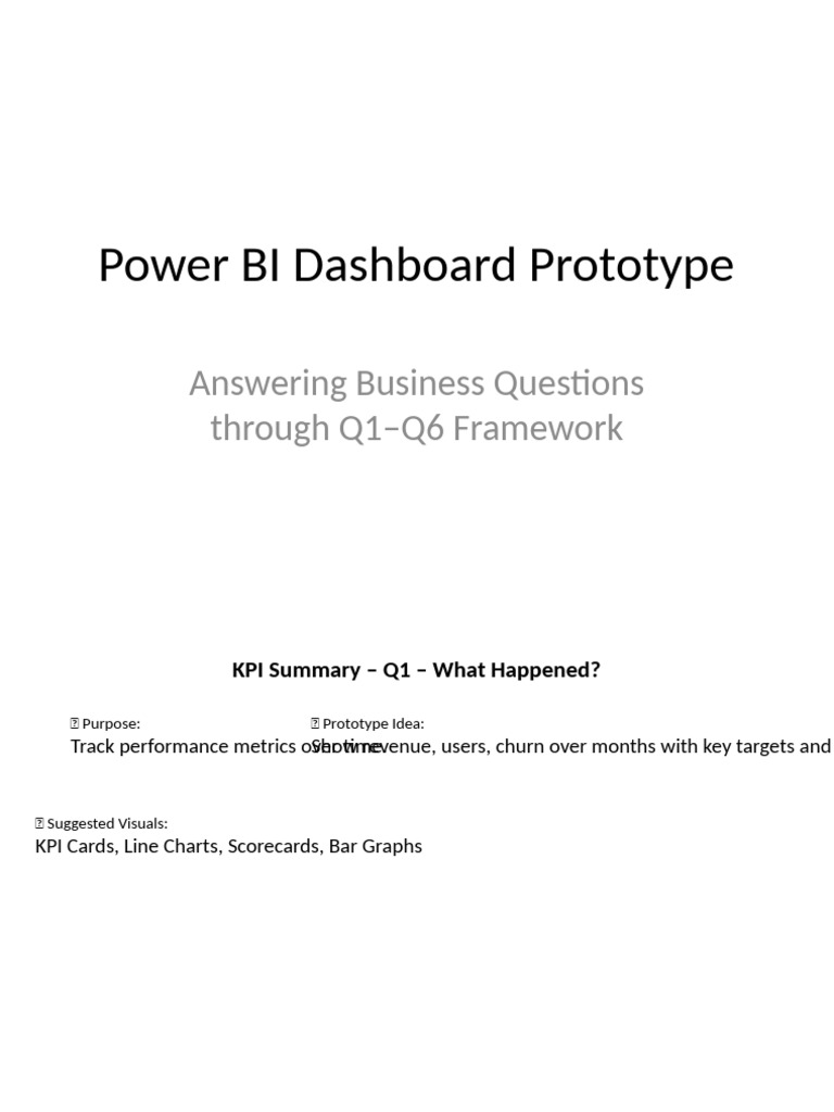 PowerBI Q1 Q6 Dashboard Prototype | PDF | Information Science