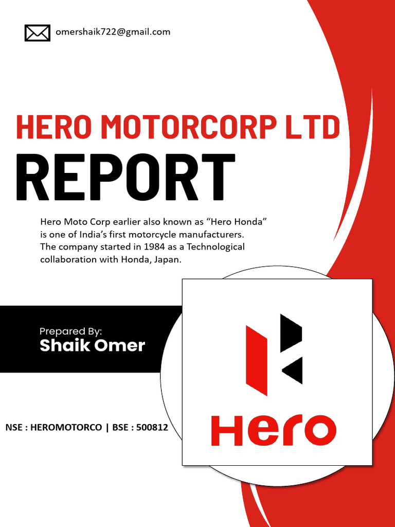 Hero Motor Corp Business Valuation Report 2024 1740747125 | PDF ...
