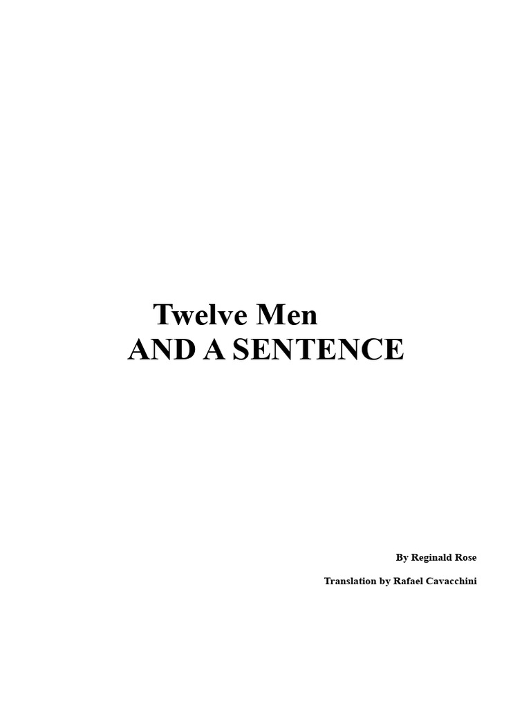 Character Analysis of "Twelve Angry Men" | PDF | Witness | Public Law