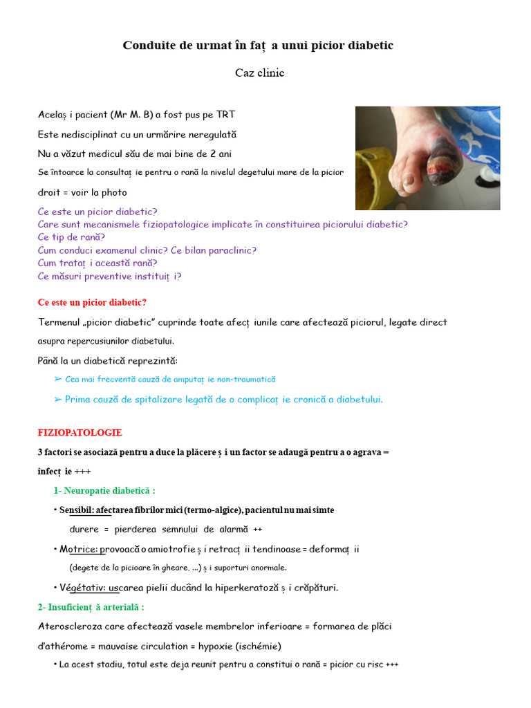 Picior Diabetic | PDF