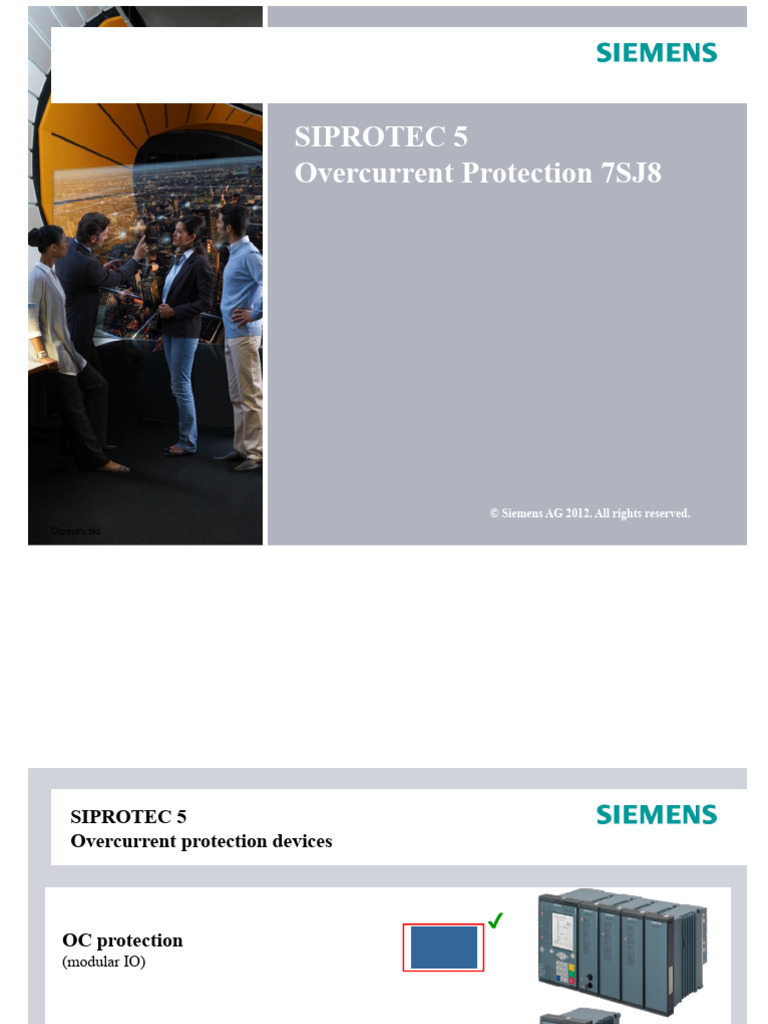 SIPROTEC 5 Overcurrent Protection Guide | PDF | Computer Engineering ...