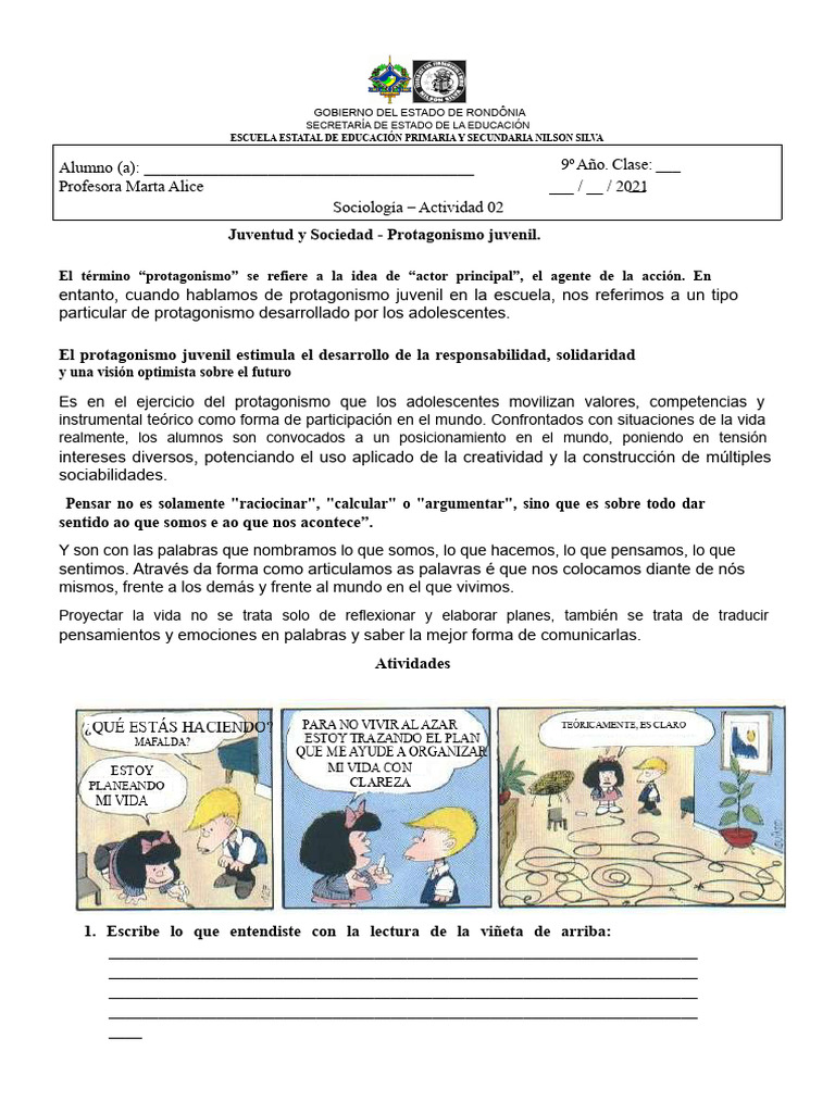 Protagonismo Juvenil en la Educación | PDF | Educación en artes liberales