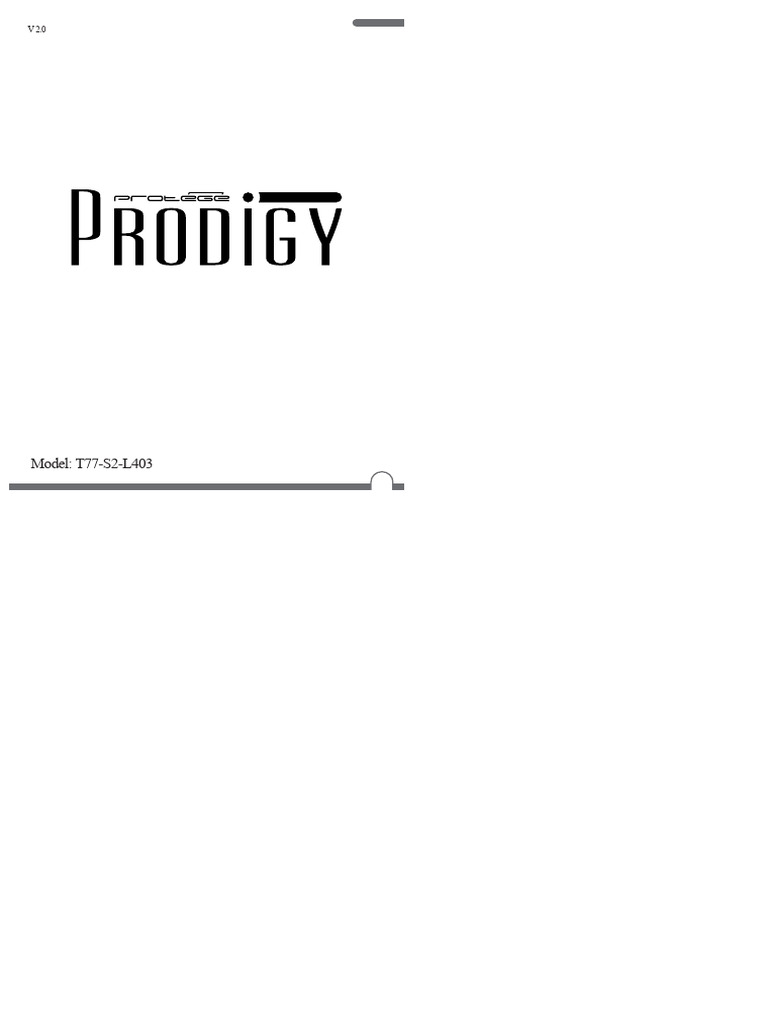 Manual Protege Prodigy V2 | PDF
