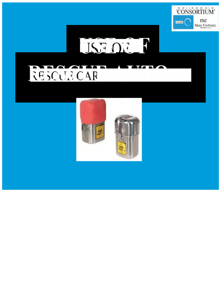 Steel Pro Self-Rescuer Overview | PDF | Breathing | Carbon Monoxide