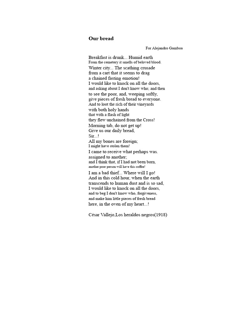 Our bread | PDF