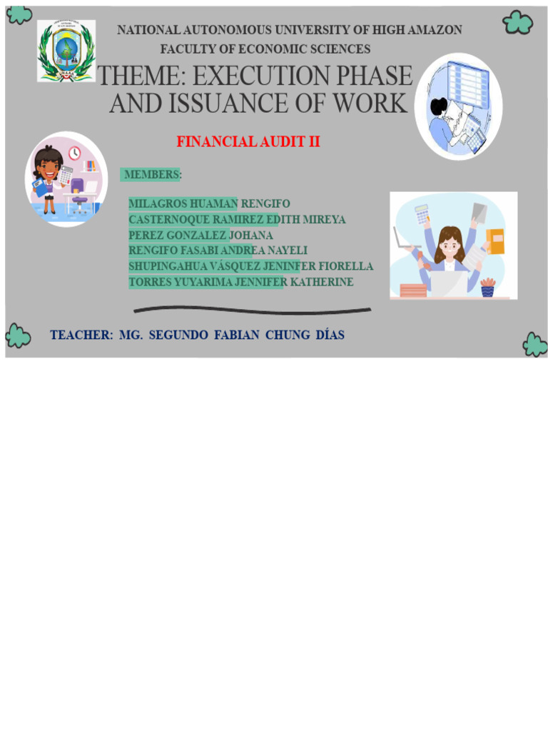 Financial Audit Execution Overview | PDF | Audit | Auditor's Report