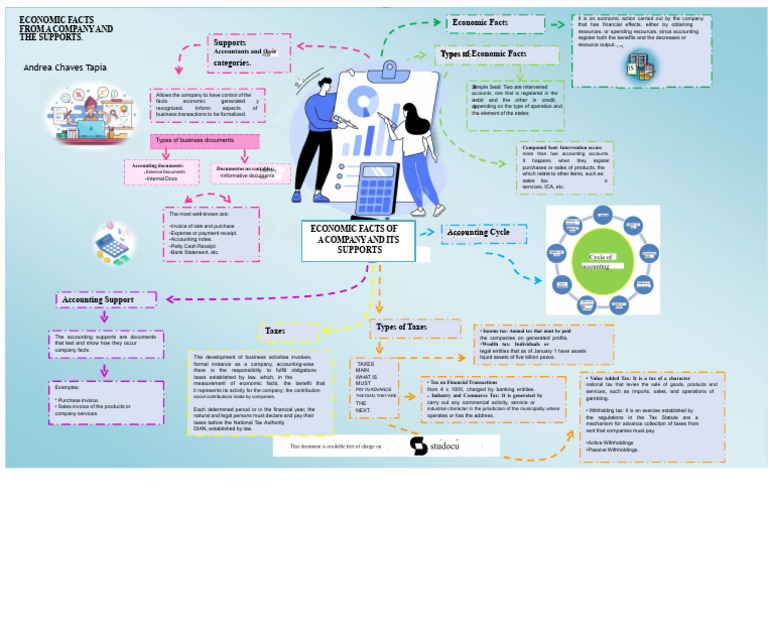Map of the economic facts of a company and its supports | PDF | Taxes ...