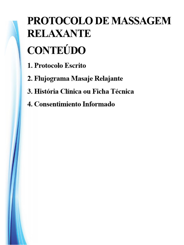 Protocolo de Massagem Relaxante | PDF | Massagem | Músculo