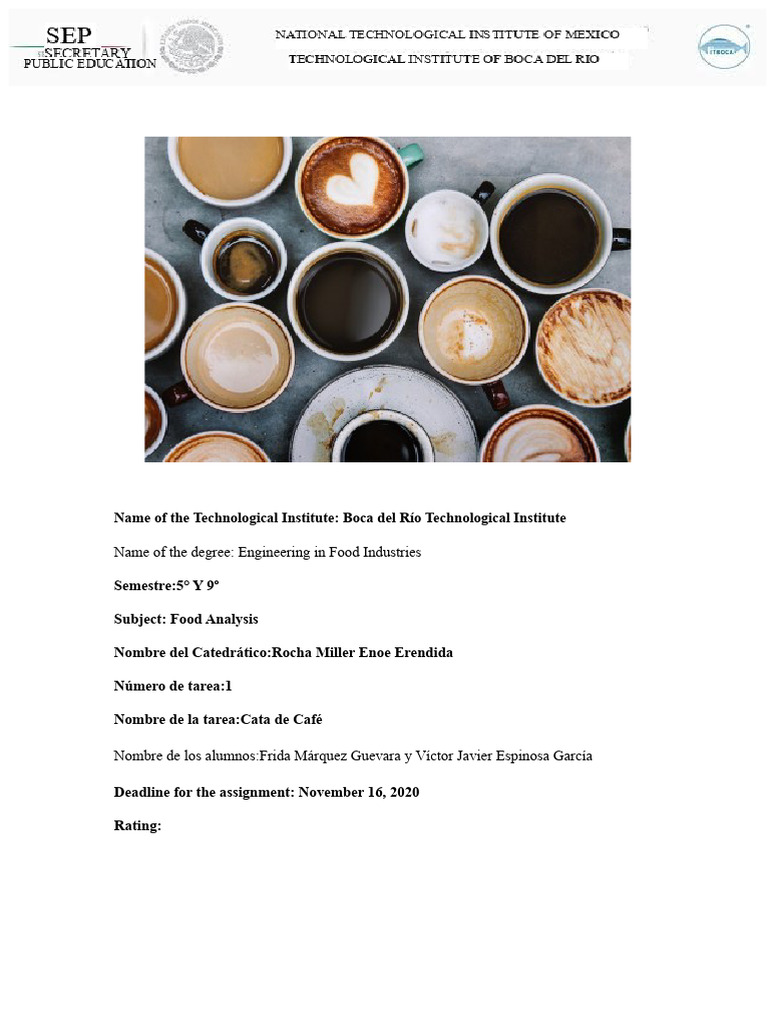 Sensory Evaluation Coffee Tasting | PDF | Coffee | Taste