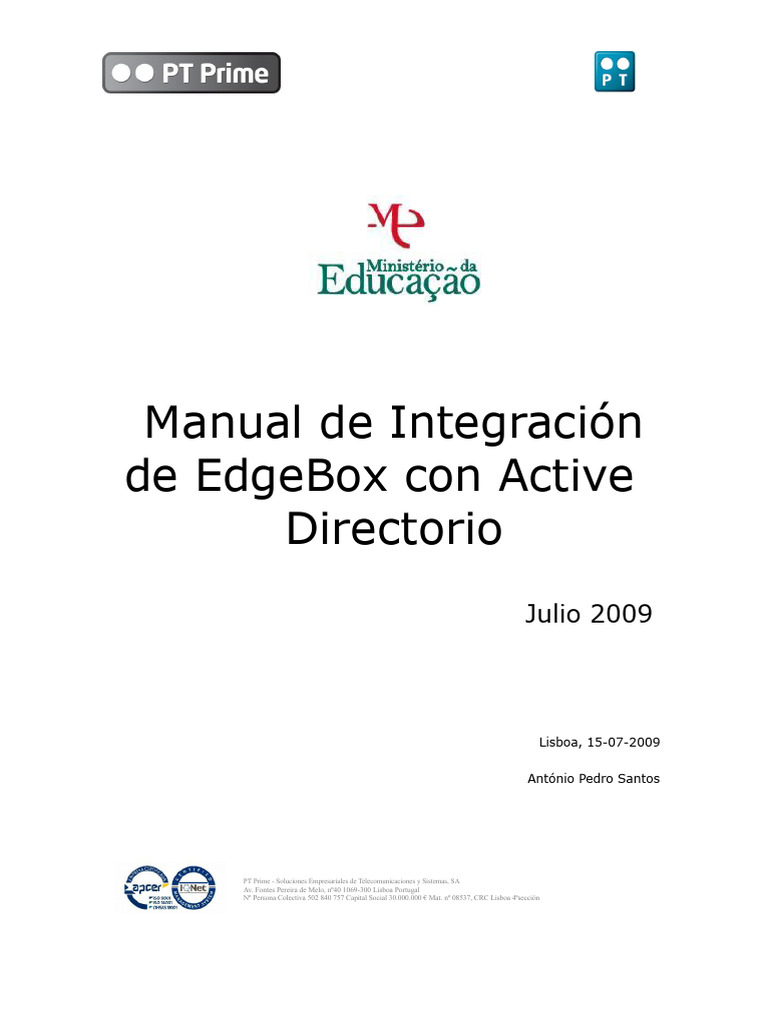 Integración EdgeBox y Active Directory | PDF | Windows 2000 ...