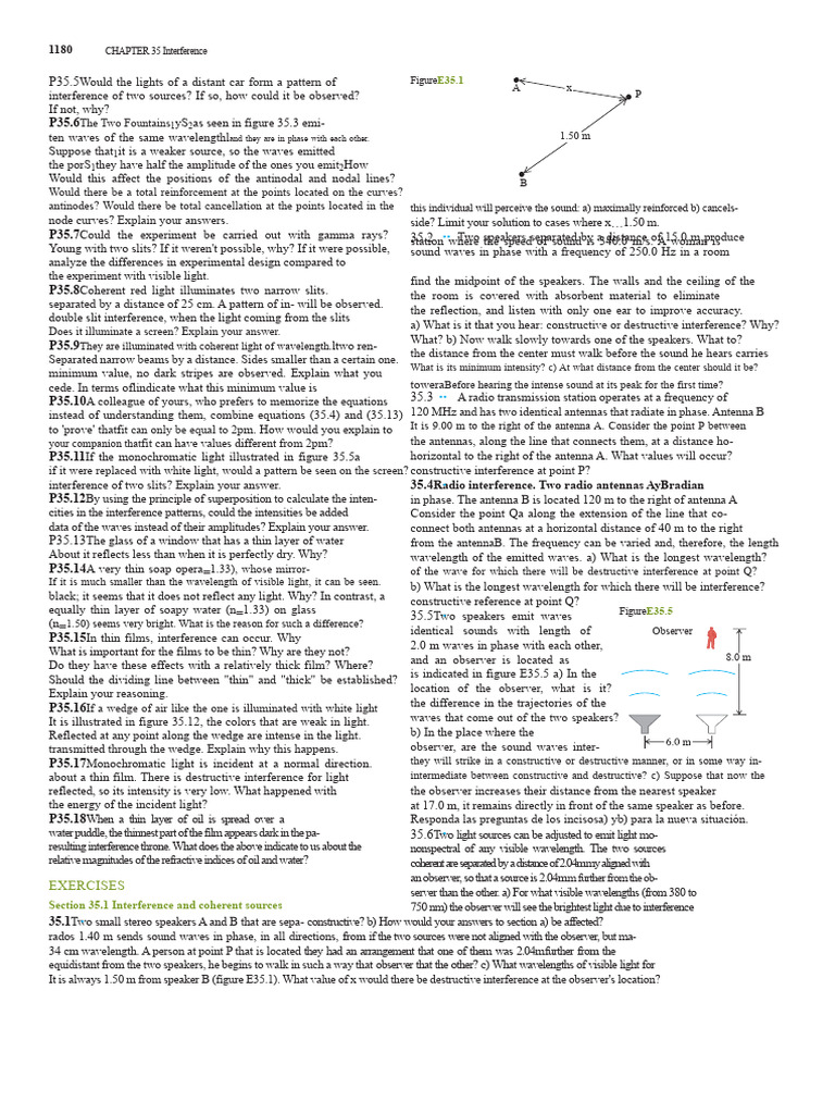 Inter-Dif-Pol SZ13 Exercises (1) | PDF | Diffraction | Wavelength